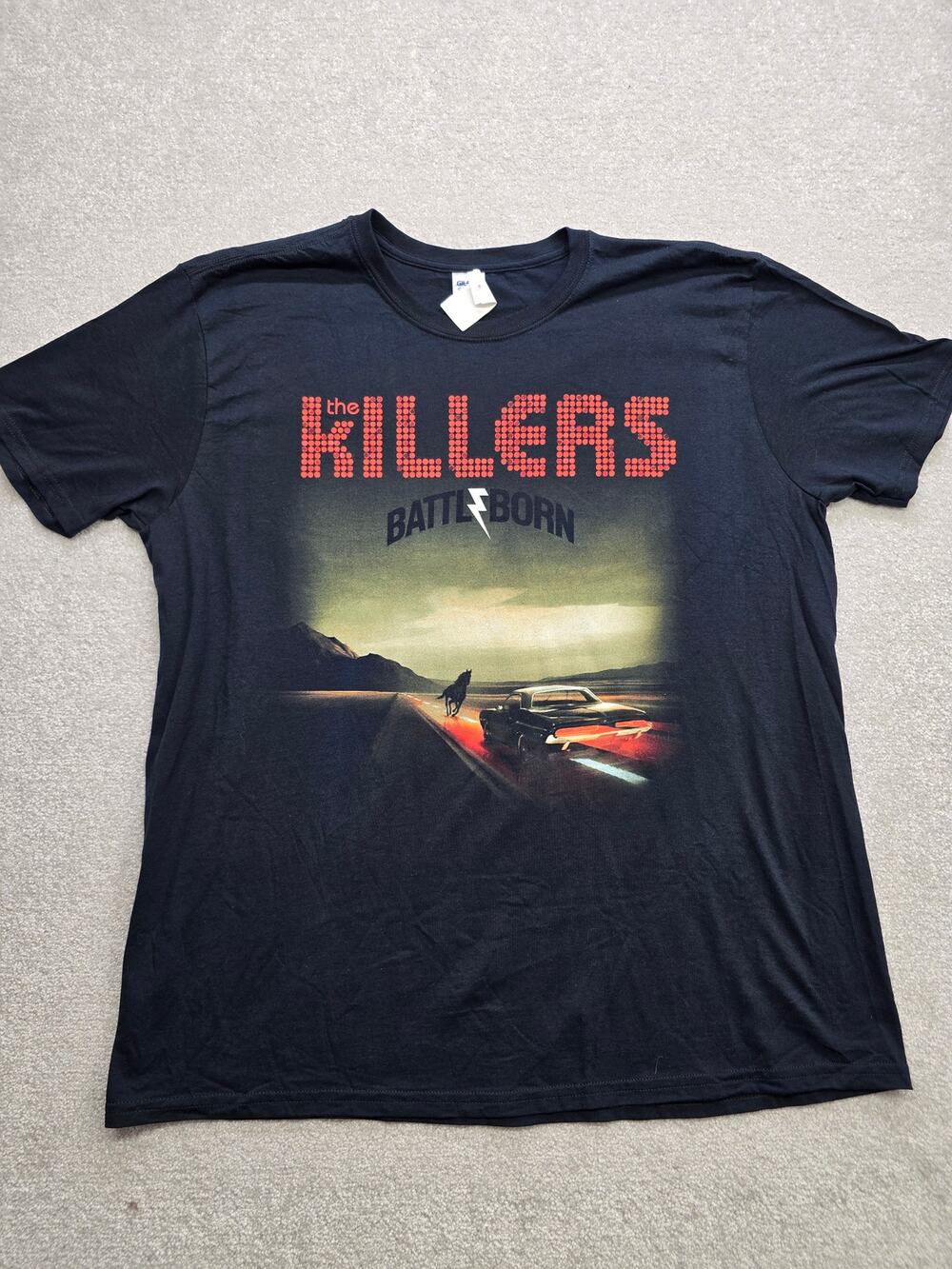 Vintage The Killers Battle Born 2012 US Tour Mens Size XL Gildan Soft Style Tag